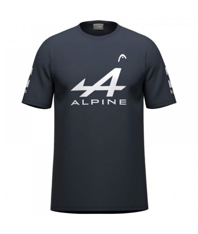 Camiseta Head Smu Arturo Coello Sponsors Verão 2025 Azul Marinho
