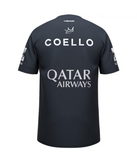 T-shirt Head Smu Arturo Coello Sponsors Été 2025 Bleu Marine 2