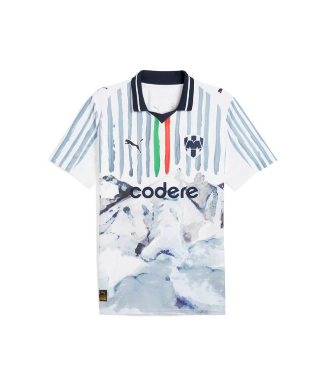 Camiseta de Fútbol Puma Kidsuper Mty Hombre Blanco/Azul