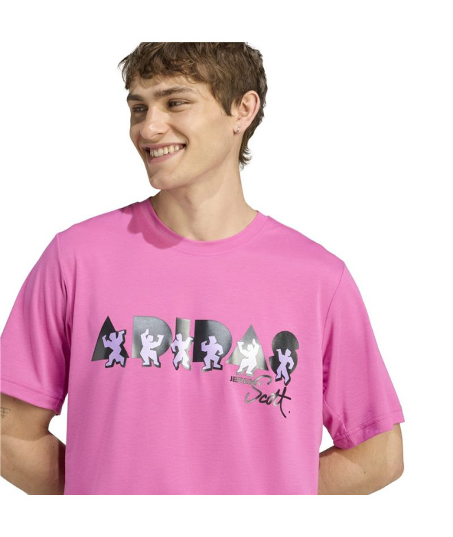 Camiseta de Fitness adidas Js T-Shirt Homem Azul