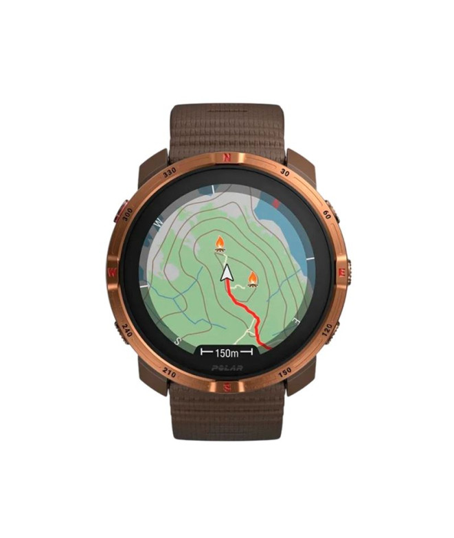 Relógio Polar Grit X2 Marrom
