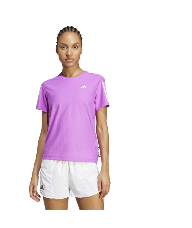 Camiseta de Running adidas Own the Run Mulher Roxo
