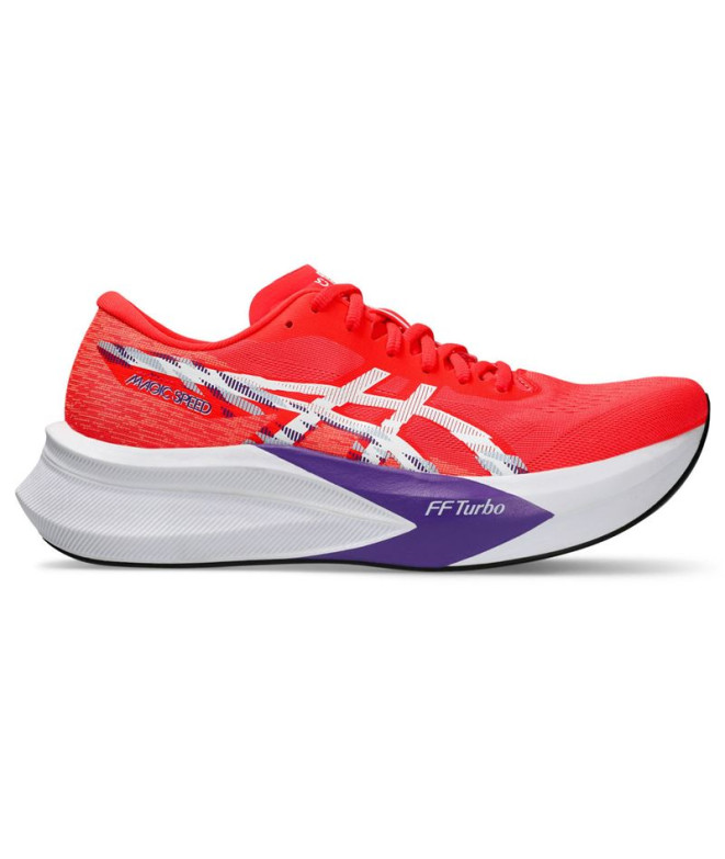 Sapatilhas de running ASICS Magic Speed 4 Homem Vermelho/Branco