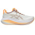 Sapatilhas de running ASICS Gel-Nimbus 27 Mulher Branco/Laranja