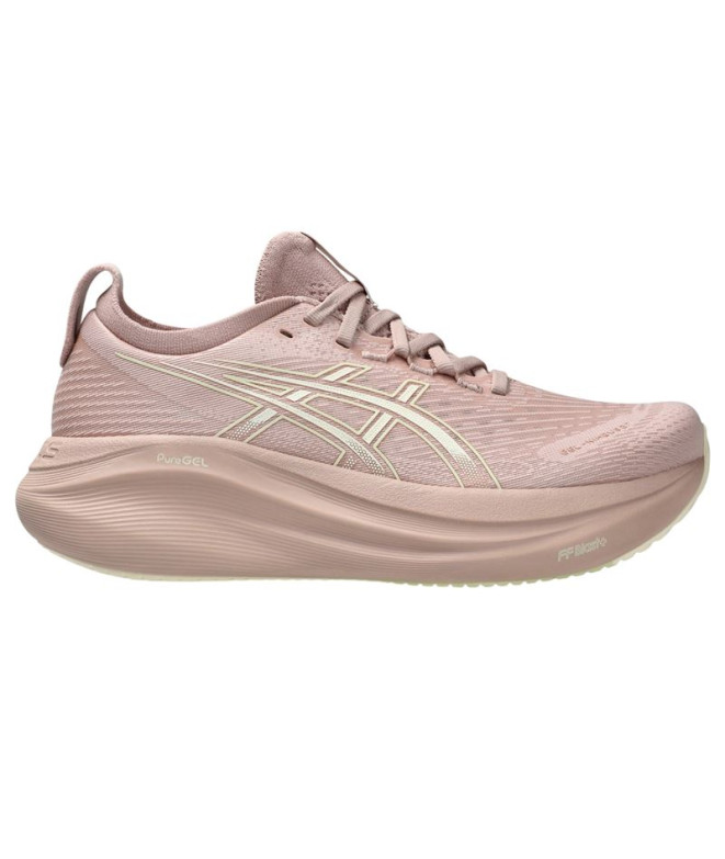 Chaussures de running ASICS Gel-Nimbus 27 Femme Rose/Beige