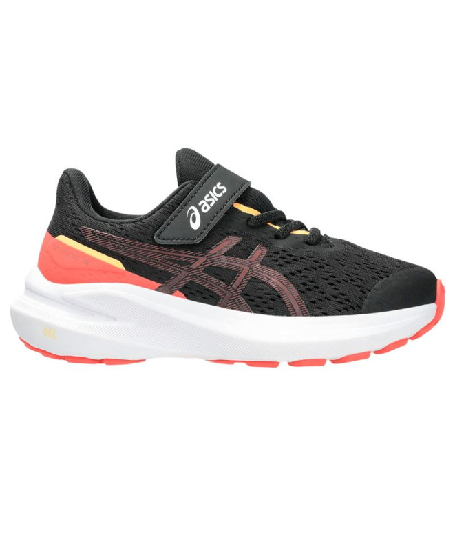 Sapatilhas de running ASICS Gt-1000 13 Ps Infantil Preto/Vermelho