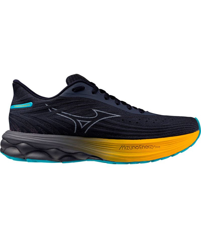 Chaussures de running Mizuno Wave Skyrise 6 Homme Noir/Jaune