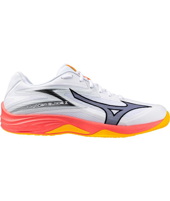 Botas de Voleibol Mizuno Thunder Blade Z Blanco/Coral/Citrus