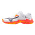 Bottes de Volley-ball Mizuno Wave Lightning Z8 Blanc/Corail/Citron