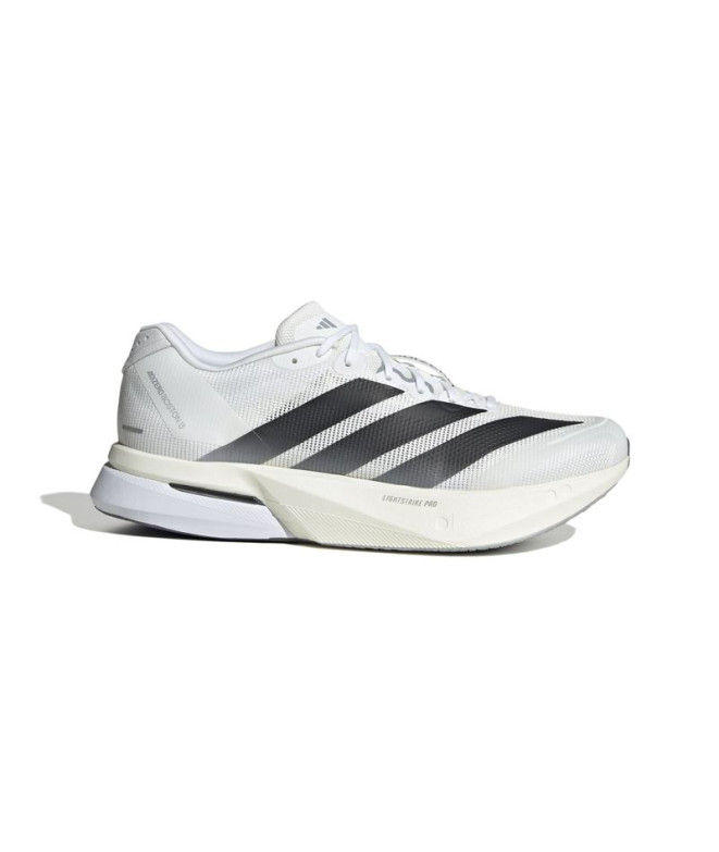 Chaussures de Running adidas Adizero Boston 13 Homme Blanc/Nègre