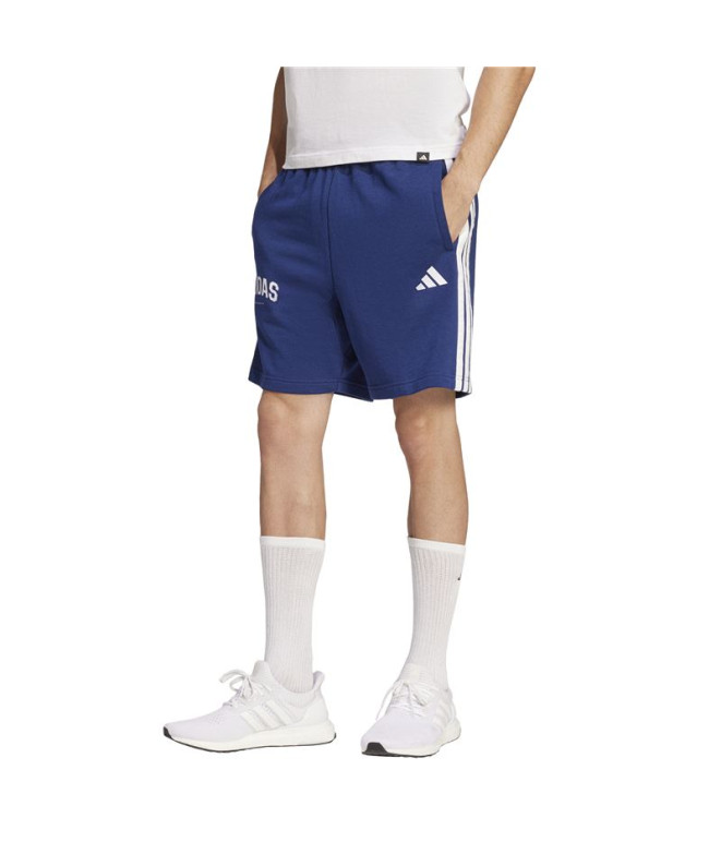 Calça adidas 3Bandas Sho Homem Azul Escuro