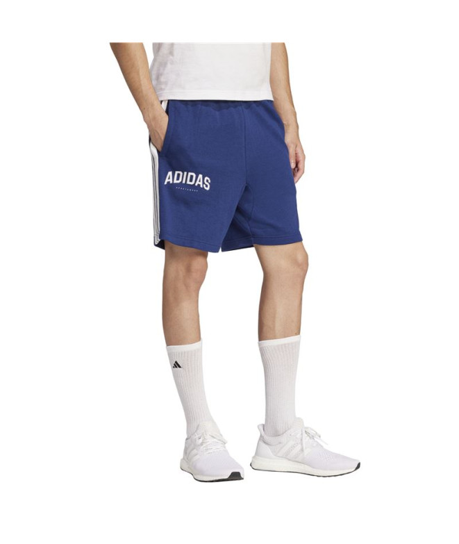Calça adidas 3Bandas Sho Homem Azul Escuro