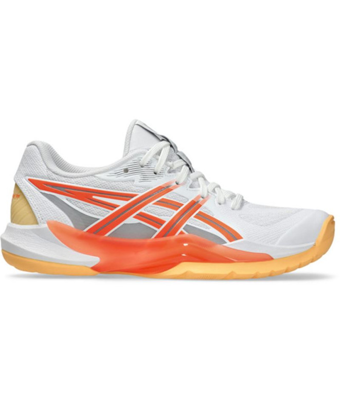 Zapatillas de Balonmano ASICS Powerbreak Ff Mujer Blanco/Coral