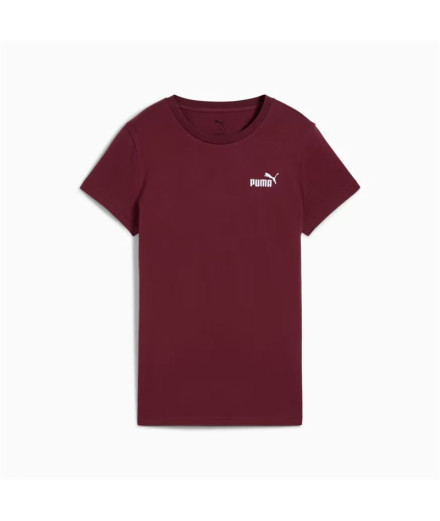 Camiseta Puma Essentials Small No. 1 Logo Mulher Granate Camiseta Puma Essentials Small No. 1 Logo Mulher Granate