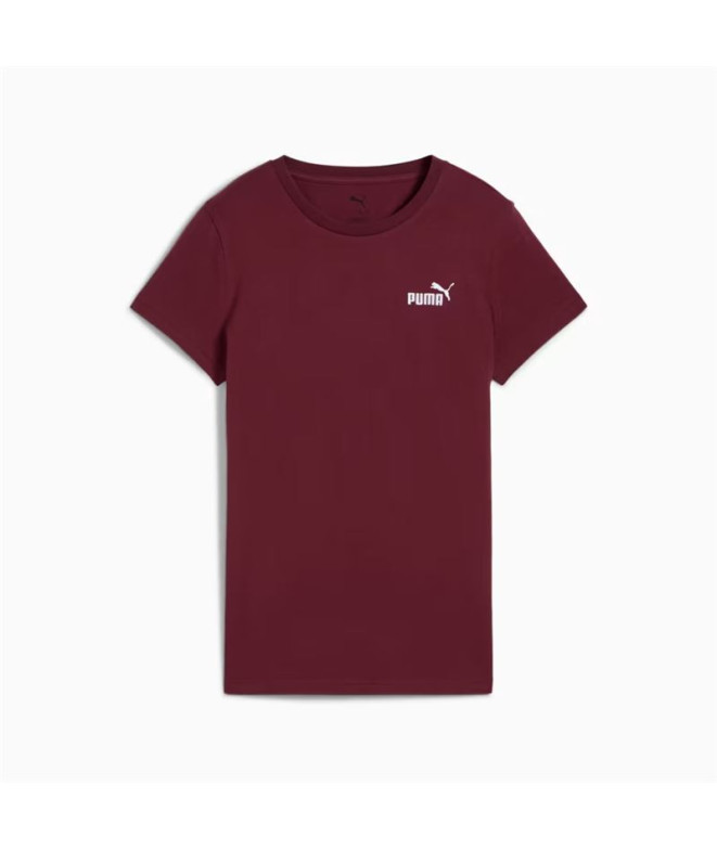 Camiseta Puma Essentials Small No. 1 Logo Mulher Granate