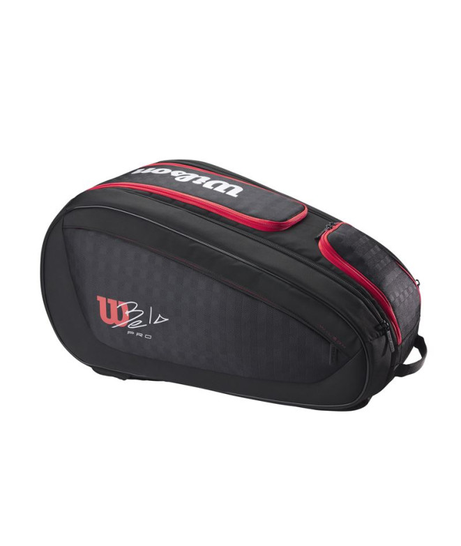 Saco de raquetes Wilson Bela V3 Preto/Vermelho