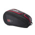 Saco de raquetes Wilson Bela V3 Preto/Vermelho