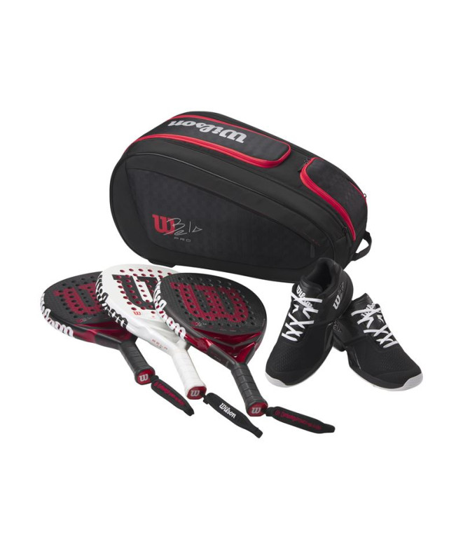 Sac de tennis Wilson Bela V3 Noir/Rouge