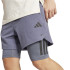 Pantalons de Fitness adidas Power 2In1 Sho Homme Gris/Noir