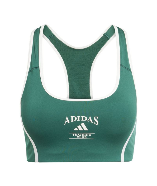 Sujetador Sportif de Fitness adidas Pwim Heritage Femme Vert Foncé