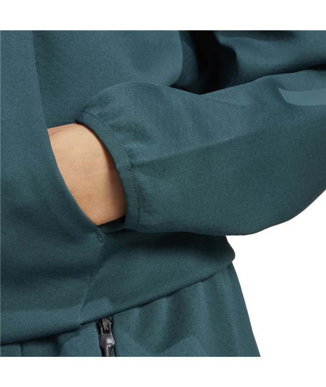 Sweat adidas Z.N.E. Fz Femme Blanc