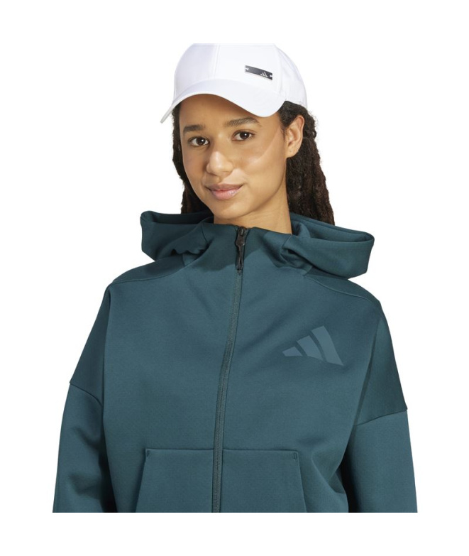 Sudadera adidas Z.N.E. Fz Mujer Blanco