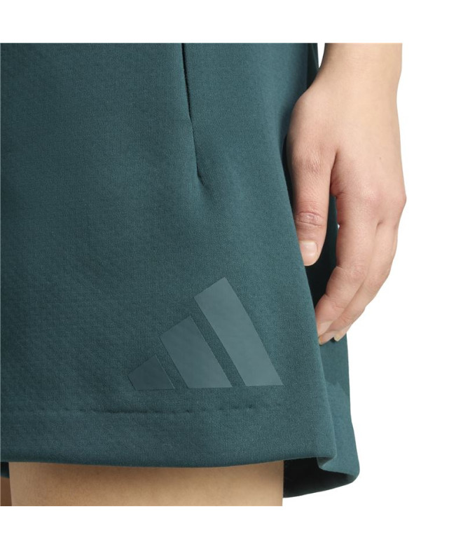 Pantalon adidas Z.N.E. Short Femme Blanc