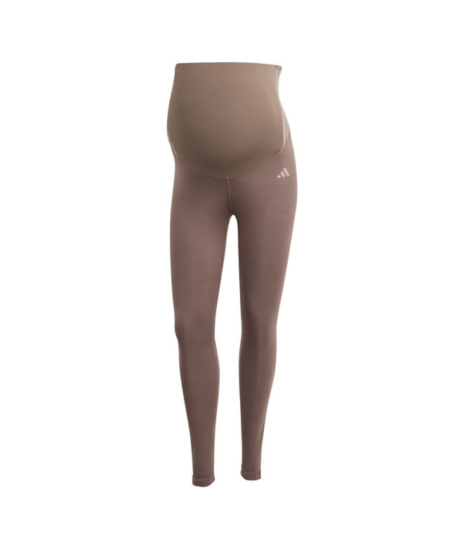 Collants de Fitness adidas Opt Ess Mat 1/1 Femme Marron