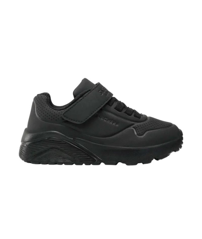 Sapatilhas Skechers Uno Lite - Vendox Preto Knit/ Trim Menino