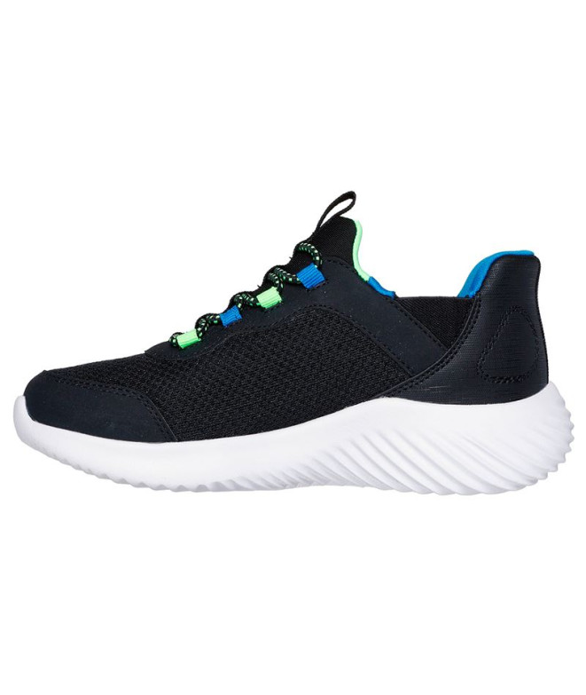Sapatilhas Skechers Bounder Preto Sintético Menino