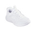 Chaussures Skechers Bounder - Brisk-Burst Blanc Tricot Maille/ Argent Enfant