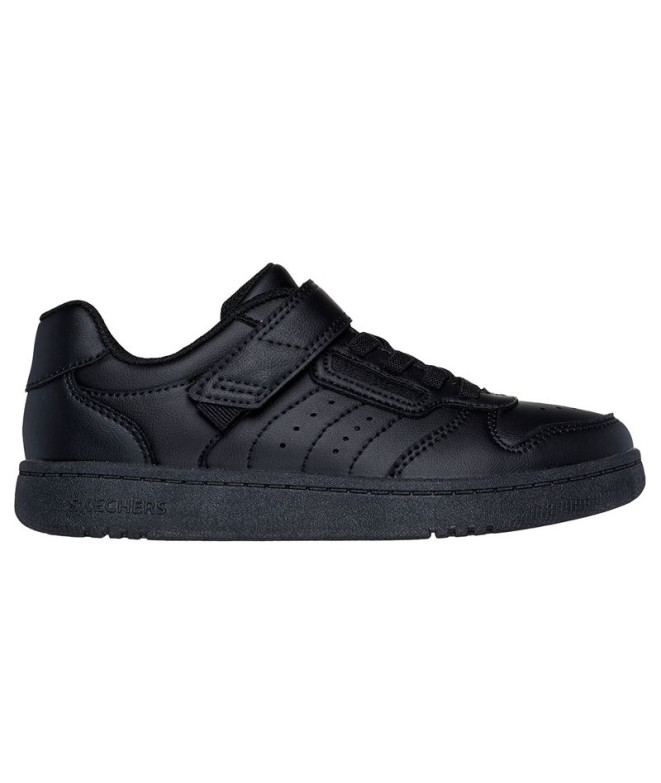 Zapatillas Skechers Quick Street Negro Knit/ Trim Niño