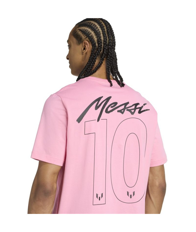 T-shirt de Football adidas Messi N&N Homme Rose