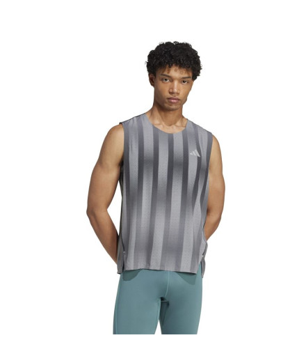 T-shirt de Running adidas Adizero P Sgl Homme Gris 2
