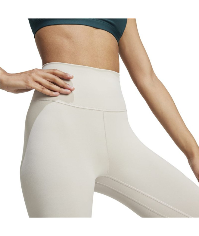 Malhas de Fitness adidas All Me 7/8 L Mulher Bege