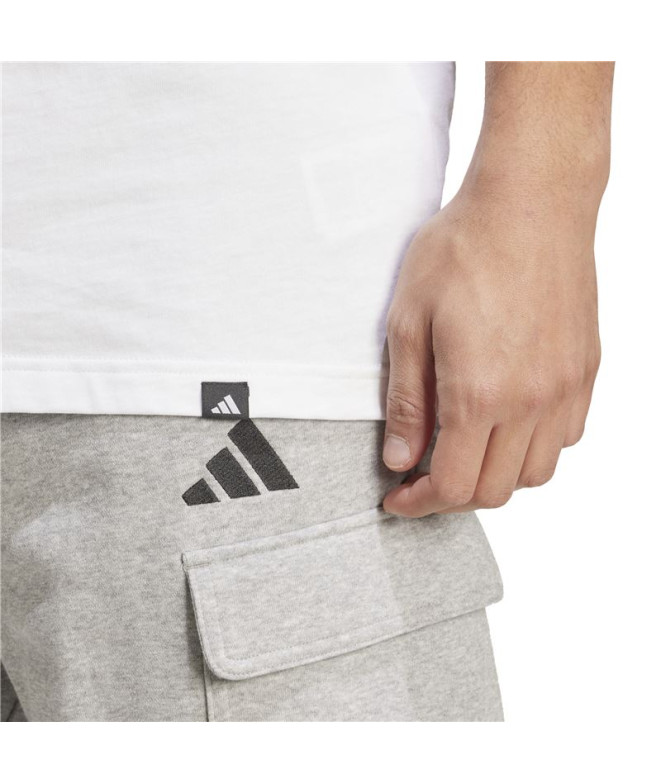 T-shirt adidas Logo Camo Homme Blanc