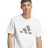 Camiseta adidas Camo Logo Homem Branco