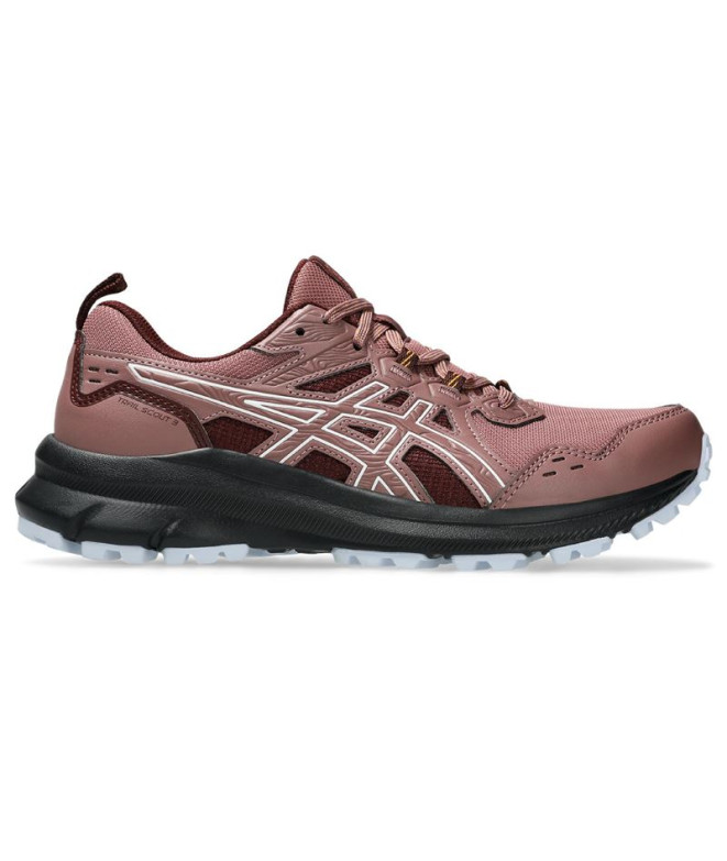 Chaussures de Trail ASICS Trail Scout 3 Femme Rouge/Blanc