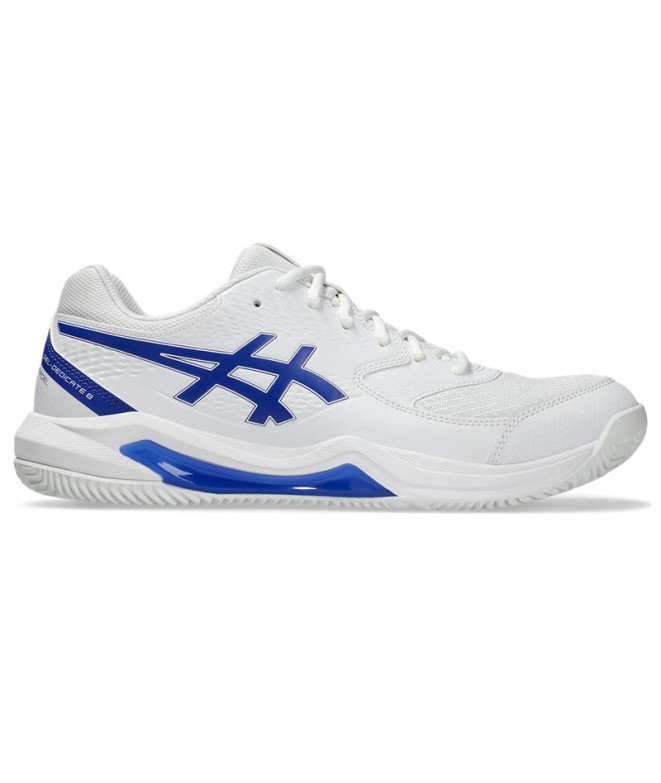 Sapatilhas de Pádel ASICS Gel-Dedicate 8 Padel Homem Branco / Cobalto