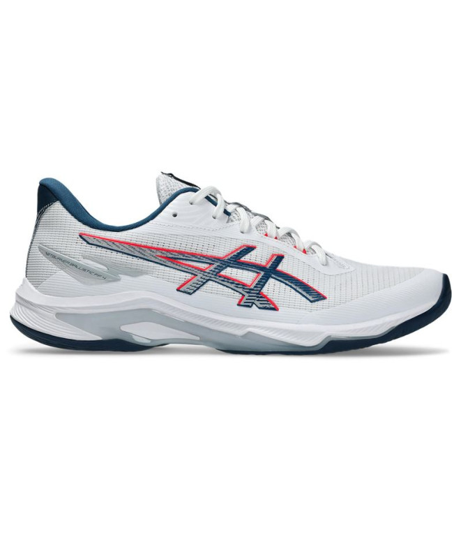 Chaussures de Volley-ball ASICS Netburner Ballistic Ff 4 Homme Blanc/Bleu