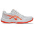 Chaussures de Handball ASICS Upcourt 6 Femme Blanc/Corail