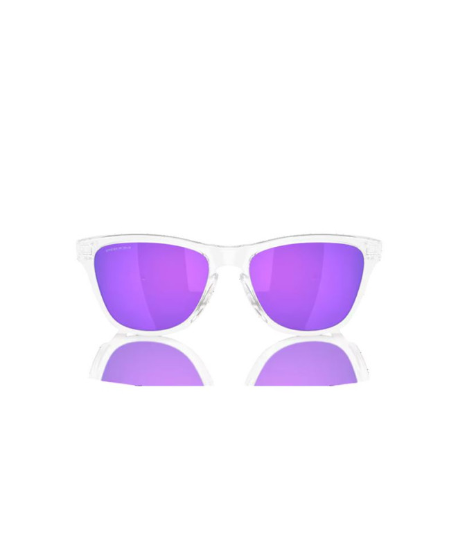 Óculos de sol de Ciclismo Oakley Frogskins S Homem Transparente Polido