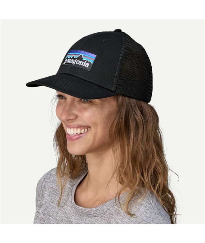 Gorra Patagonia P-6 Logo Lopro Trucker Negro
