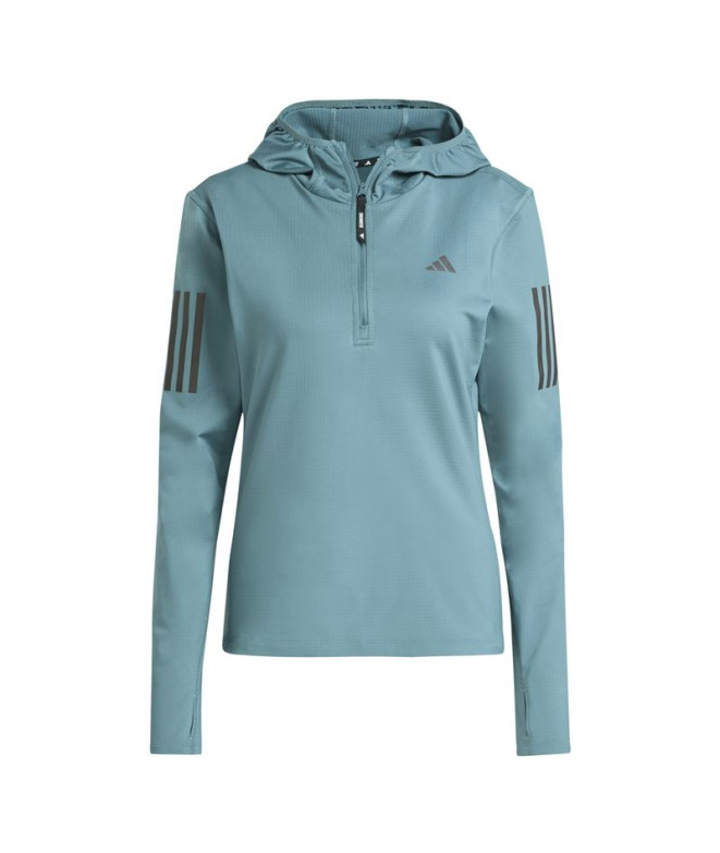Sweat de Running adidas On The Run Winterized Femme Pré-aimé Teal