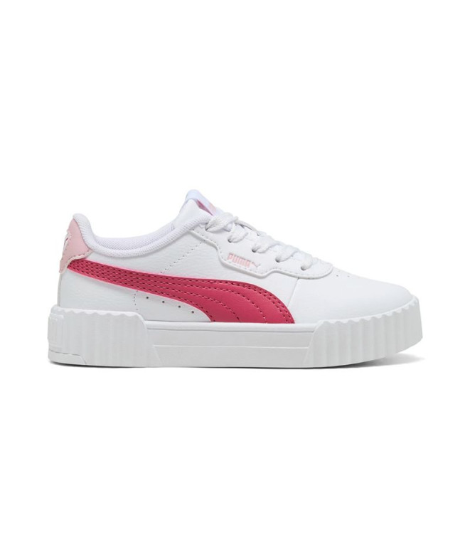 Sapatilhas Puma Carina 3.0 Ps, Branco e Rosa, Menina