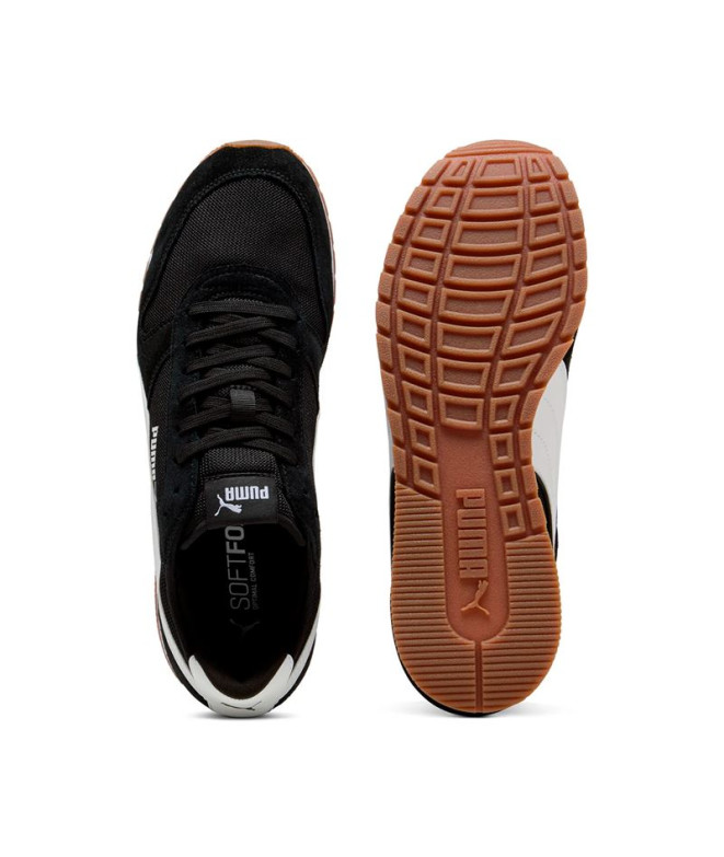 Chaussures Puma St Miler, Noir Blanc Gomme, Homme