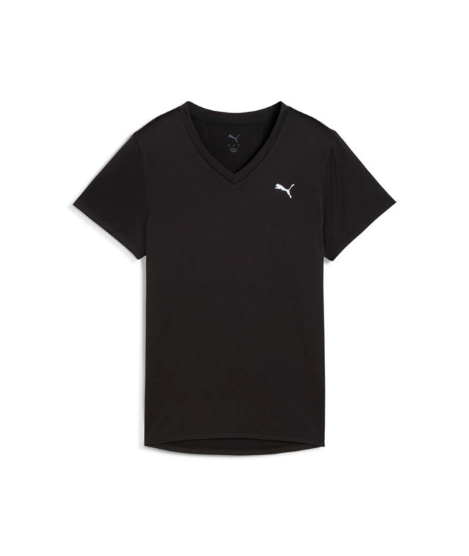 Camiseta de Fitness Puma W Tad Essentialsential Vnec, Preto, Mulher