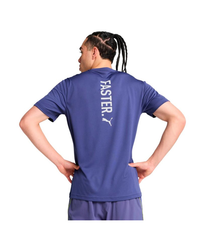 T-shirt De Running Puma Graphics Running Fas,...