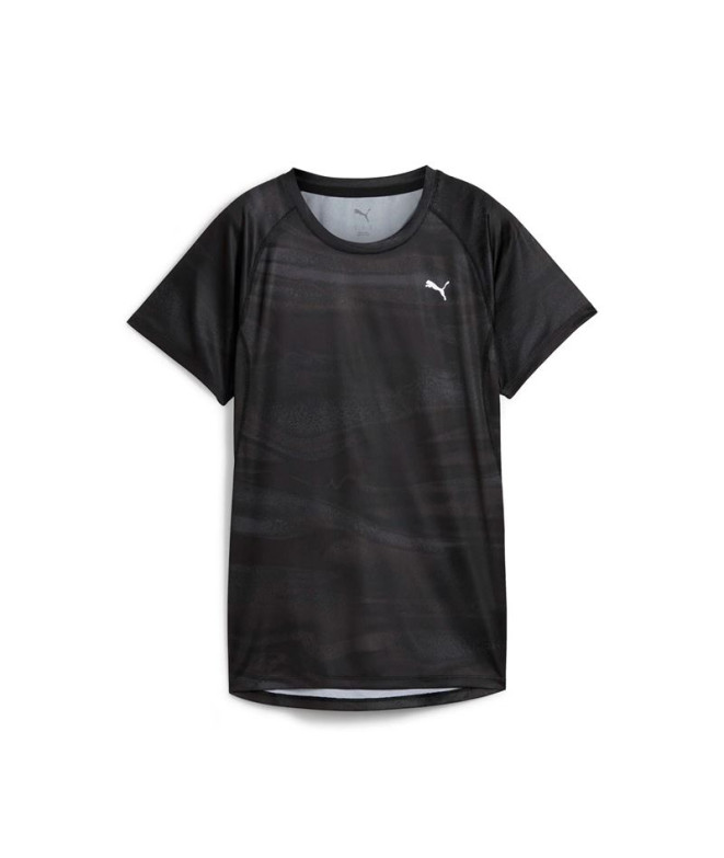 T-shirt De Running Puma W Run Velocity Aop T, Noir, Femme