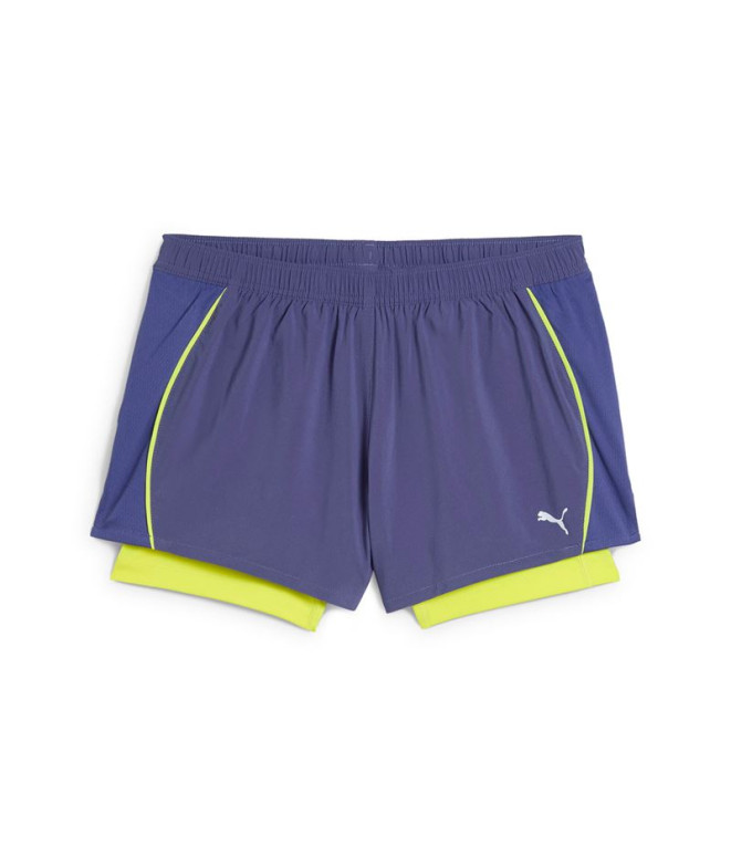 Calça De Running Puma W Run Velocity 2In1, Blue Crystal, Mulher